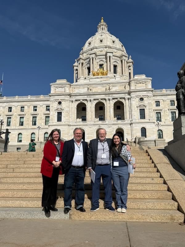 Gloria and colleagues at the Minnesota State Capitol